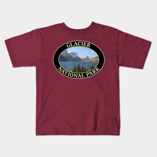 Saint Mary Lake at Glacier National Park in Montana Kids T-Shirt